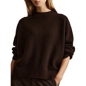 Reiss Libby Wool & Cashmere Sweater Chocolate - S
